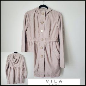 Women's Rain Coat Hooded Trench Coat Outdoor Jacket Comfy Travel Fall Spring